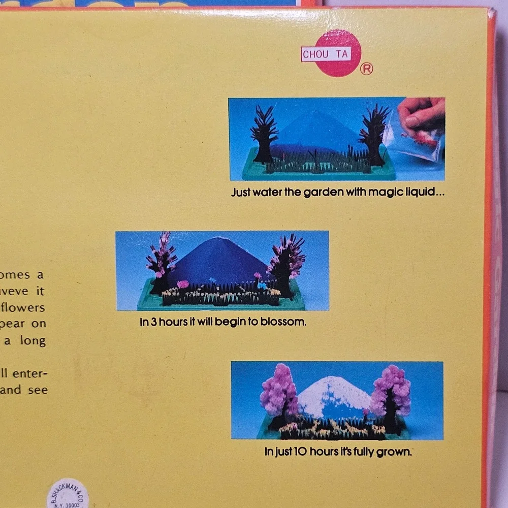 Vintage Retro Magic Garden Crystal Growing Kit B Made in Taiwan 2 Pack NEW‎